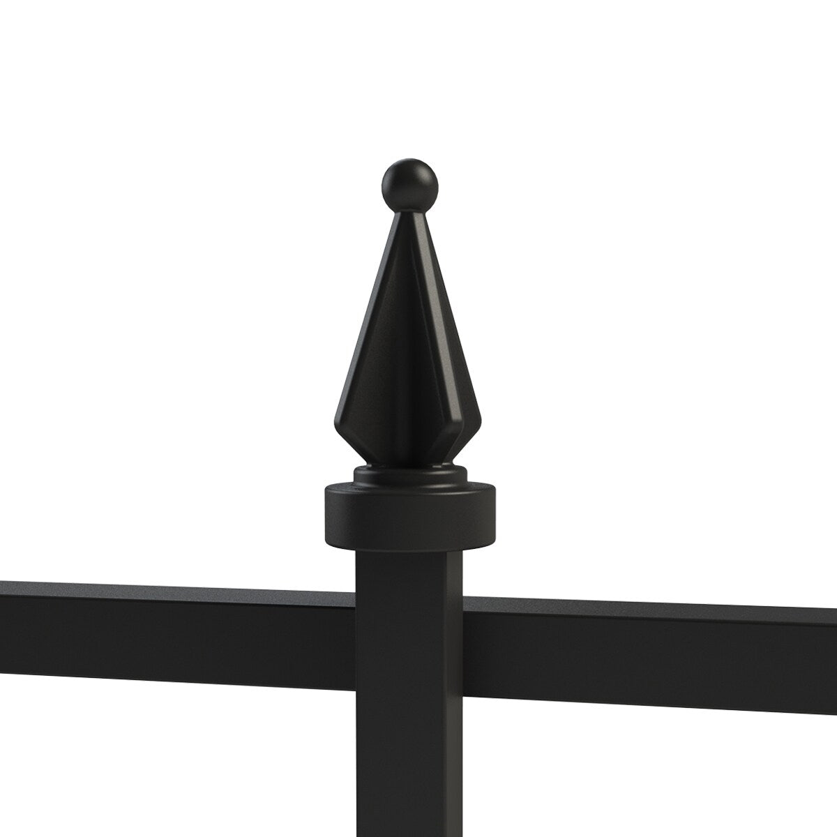YARDLINK Empire 3-ft W Powder-coated Steel Pressed-point No Dig Decorative Fence Panel