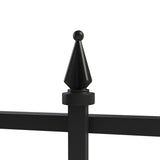 YARDLINK Empire 3-ft W Powder-coated Steel Pressed-point No Dig Decorative Fence Panel