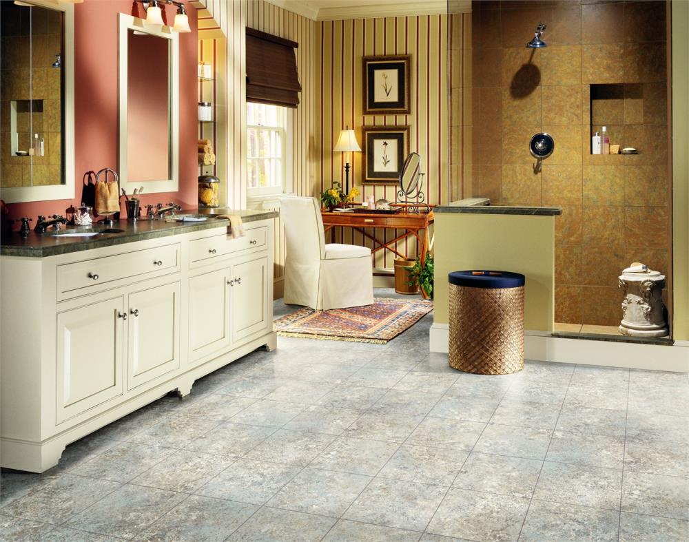 Armstrong Flooring Pickwick Landing II 12-ft W x Cut-to-Length Cretan Path Full Moon Low-Gloss Sheet Vinyl Flooring