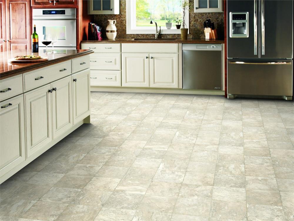 Armstrong Flooring Pickwick Landing I 12-ft W x Cut-to-Length Candlerush Slate Ivory Low-Gloss Sheet Vinyl Flooring