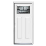 Therma-Tru Benchmark Doors Pembrook 36-in x 80-in Steel Craftsman Right-Hand Inswing Ready-to-Paint Unfinished Prehung Single Front Door with Brickmould