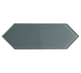 Giorbello (Sample) Glass Subway Dark Slate 3-in x 9-in Glossy Glass Tile