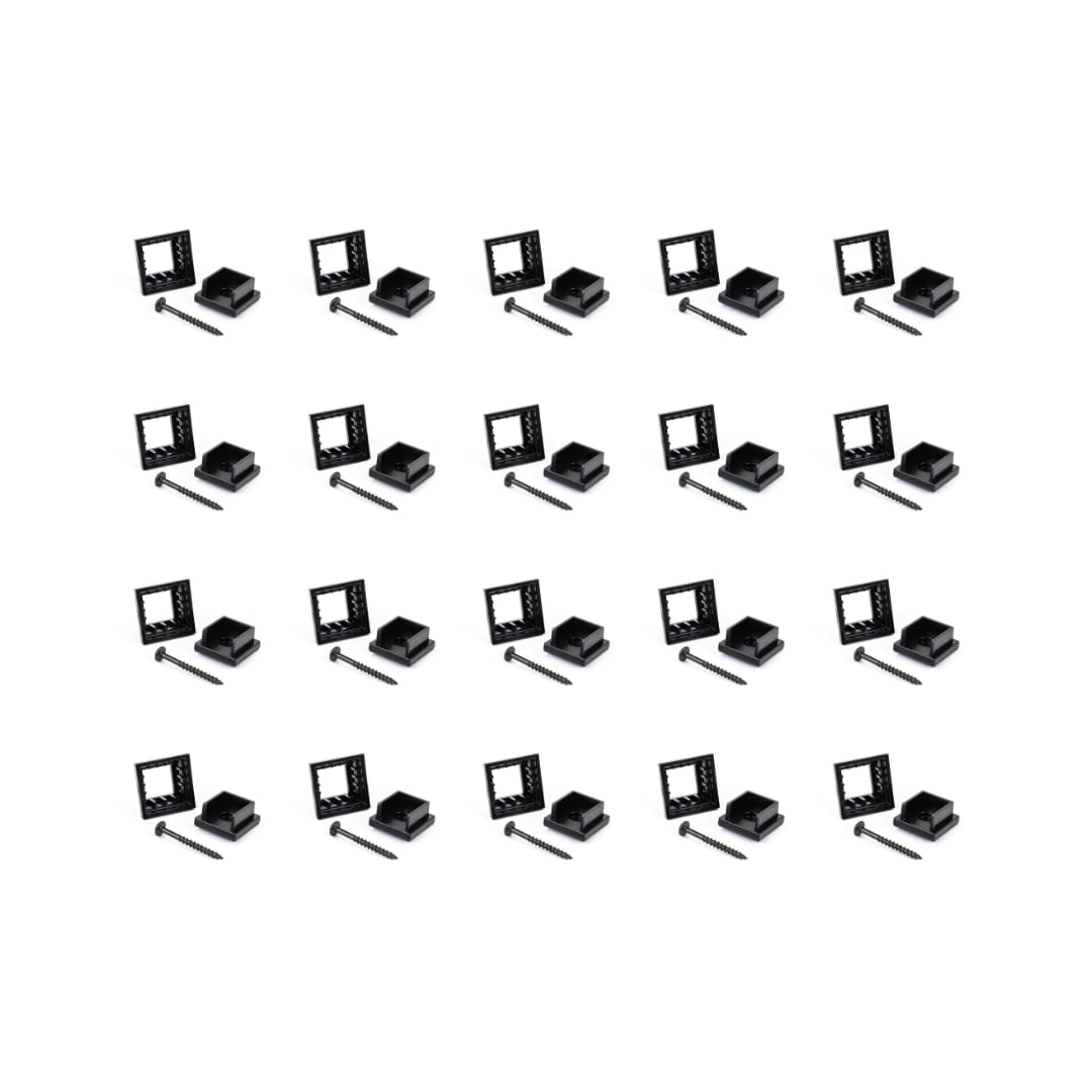 TITAN BUILDING PRODUCTS 1.375-in x 1.375-in Black Plastic Baluster Connector (20-Pack)
