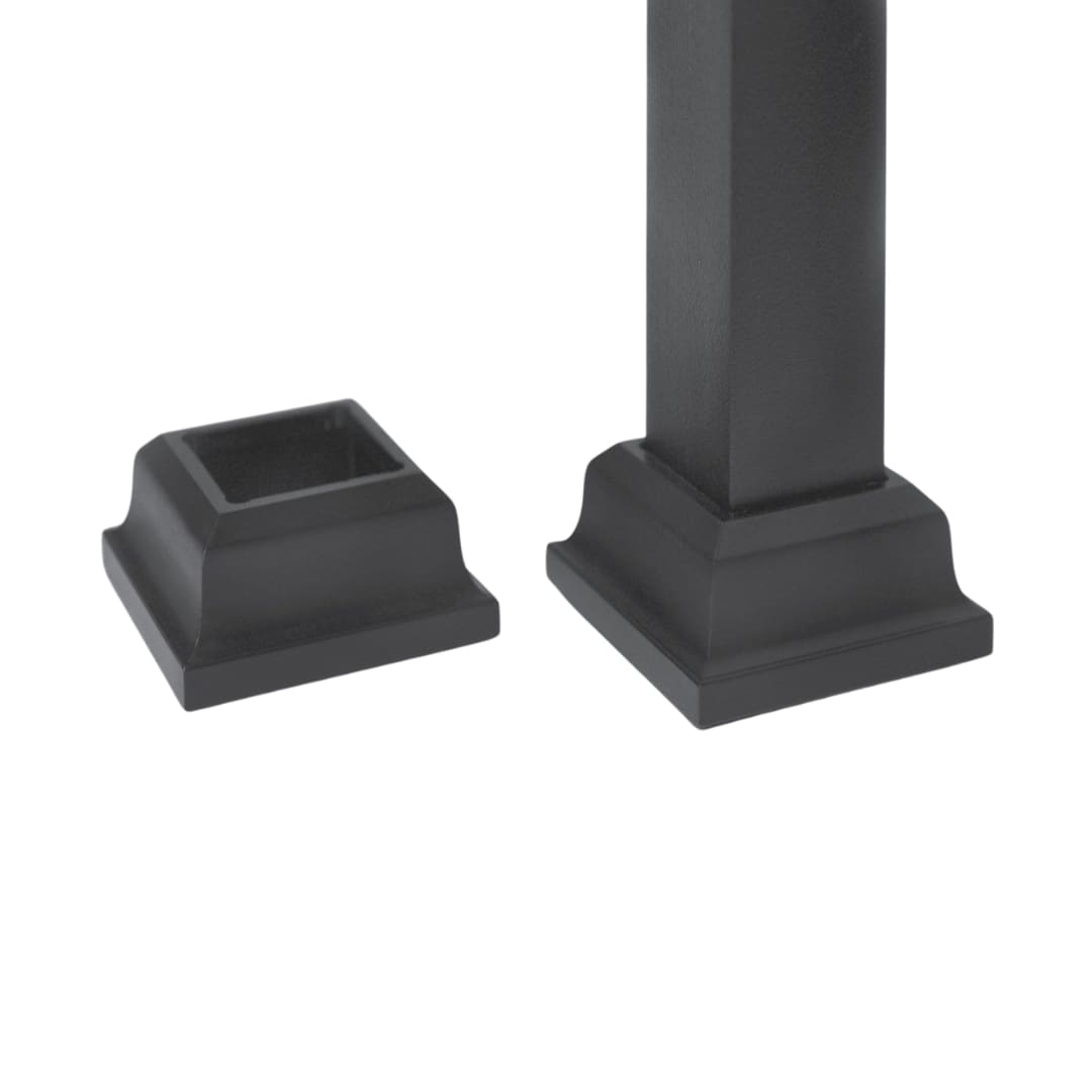 TITAN BUILDING PRODUCTS 3/4-in x 26-in Powder Coated Black Aluminum Square Deck Baluster (10-Pack)