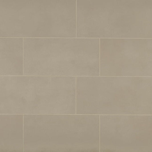 Bedrosians Sahara Taupe 12-in x 24-in Matte Porcelain Subway Floor and Wall Tile (13.56-sq ft/Carton)