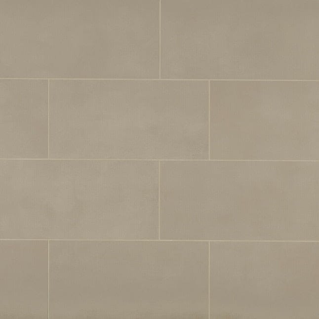 Bedrosians Sahara Taupe 12-in x 24-in Matte Porcelain Subway Floor and Wall Tile (13.56-sq ft/Carton)
