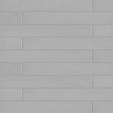 Bedrosians Allora Solid Grey 3-in x 24-in Matte Porcelain Patterned Floor and Wall Tile (10.66-sq. ft/ Carton)