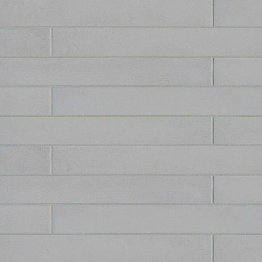 Bedrosians Allora Solid Grey 3-in x 24-in Matte Porcelain Patterned Floor and Wall Tile (10.66-sq. ft/ Carton)