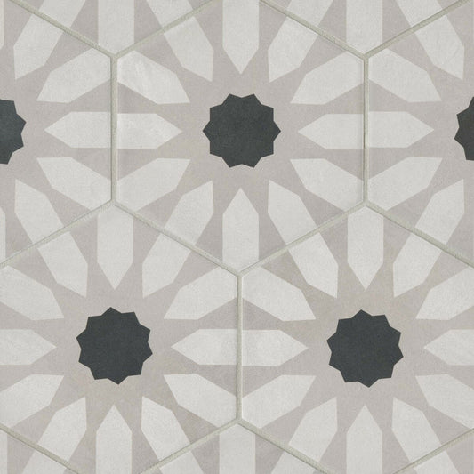 Bedrosians Allora Fiore 9-in x 10-in Matte Porcelain Patterned Floor and Wall Tile (12.67-sq. ft/ Carton)