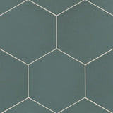 Bedrosians Makoto Arashi Blue 10-in x 11-in Matte Porcelain Floor and Wall Tile, Hexagon (10.76 sq ft/Carton)