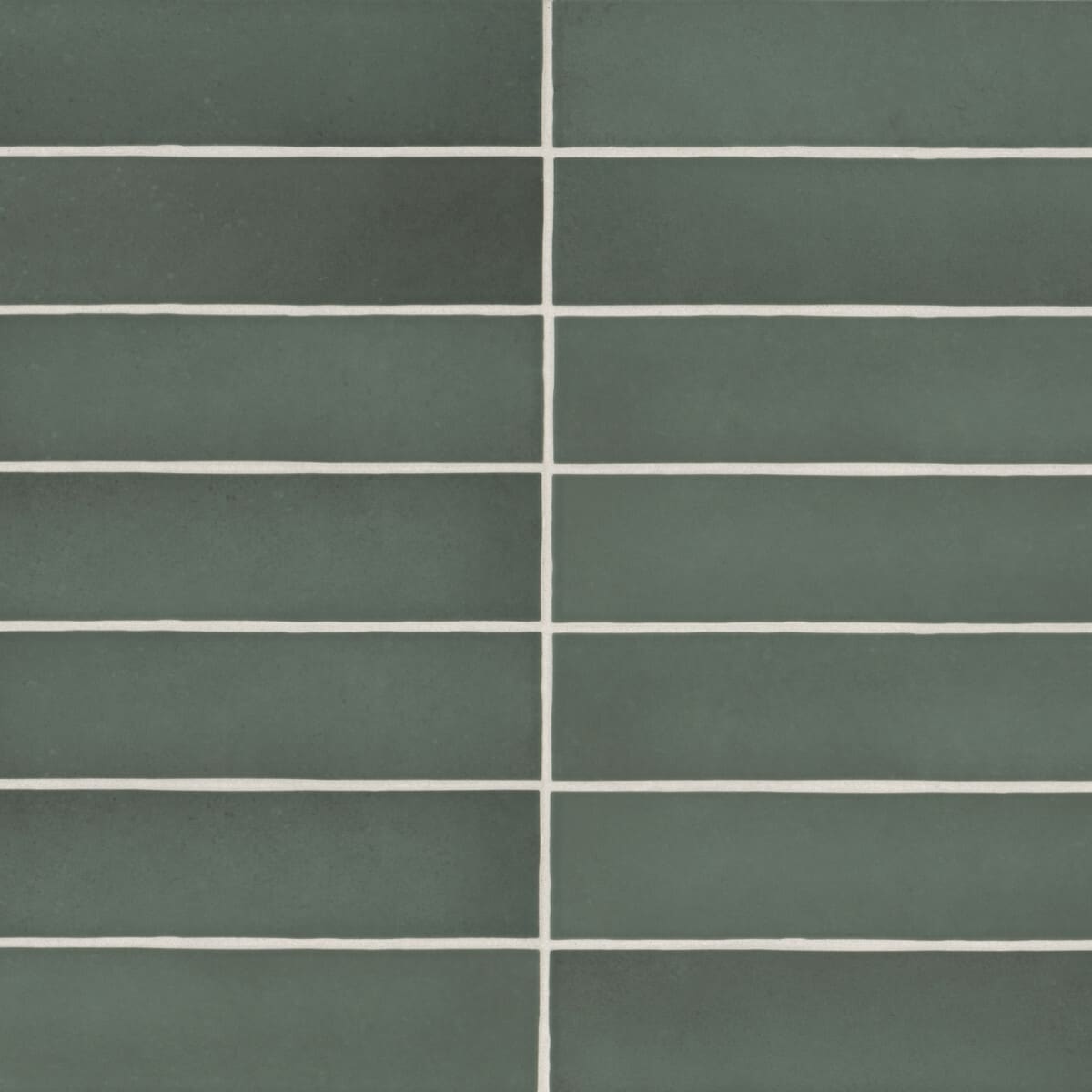 Bedrosians Makoto Midori Green 2-in x 10-in Matte Ceramic Subway Floor and Wall Tile (5.38-sq. ft/ Carton)