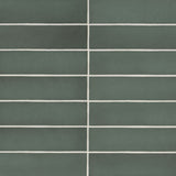 Bedrosians Makoto Midori Green 2-in x 10-in Matte Ceramic Subway Floor and Wall Tile (5.38-sq. ft/ Carton)