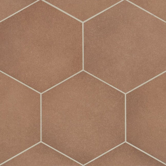 Bedrosians Makoto Umi Terracotta 10-in x 11-in Matte Porcelain Floor and Wall Tile (10.76-sq. ft/ Carton)