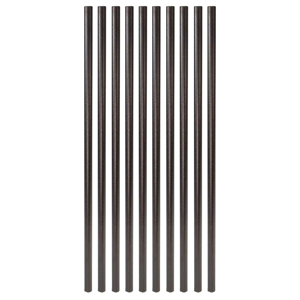 Fortress Building Products 3/4-in x 26-in Balusters Antique Bronze Metal Round Deck Baluster (10-Pack)