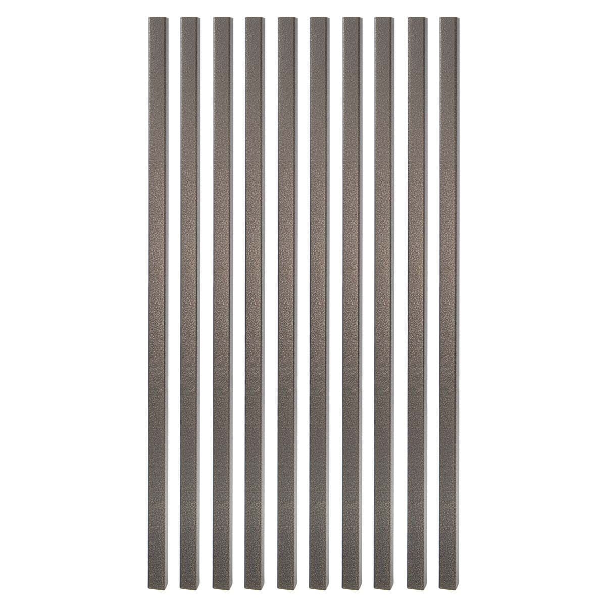 Fortress Building Products 3/4-in x 32-in Balusters Antique Bronze Metal Square Deck Baluster (10-Pack)