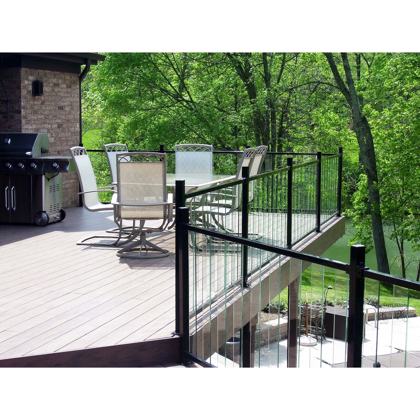 Fortress Building Products 1/4-in x 3-3/4-in x 26-in Pure View Clear Flat Deck Baluster (5-Pack)