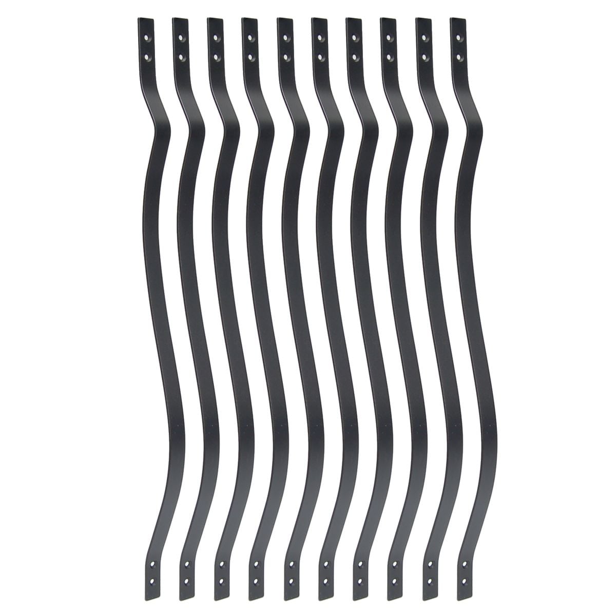 Fortress Building Products 3/4-in x 1-in x 31-in Balusters Black Sand Metal Deck Baluster (10-Pack)