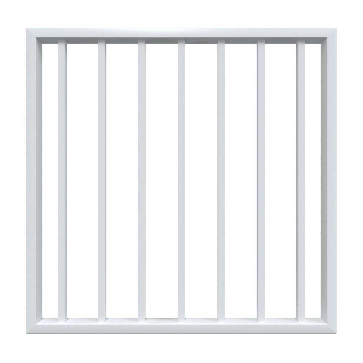 Fortress Building Products Fortress Al13 PLUS 34-in x 34.5-in White Powder Coat Aluminum Gate