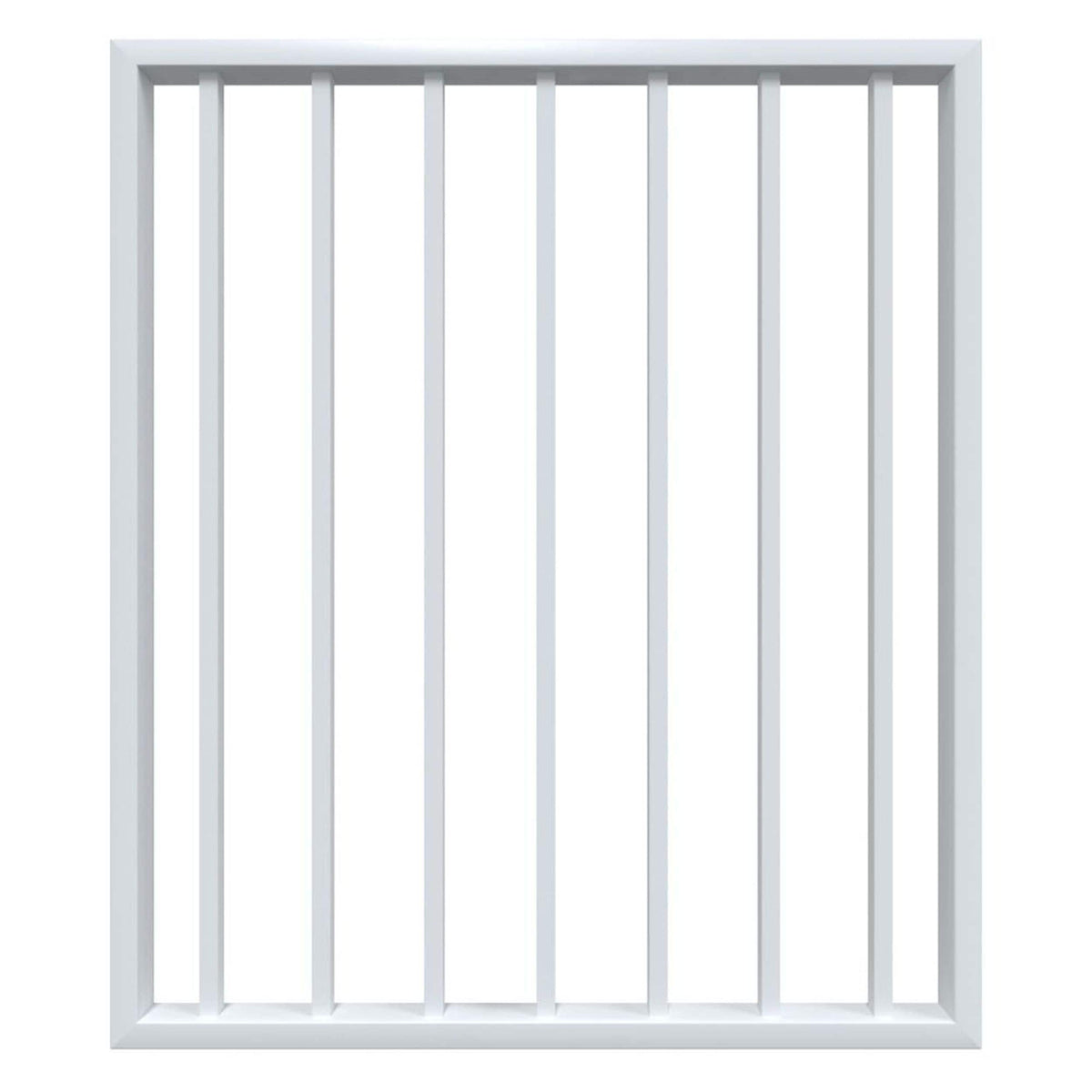 Fortress Building Products Fortress Al13 PLUS 40-in x 34.5-in White Powder Coat Aluminum Gate