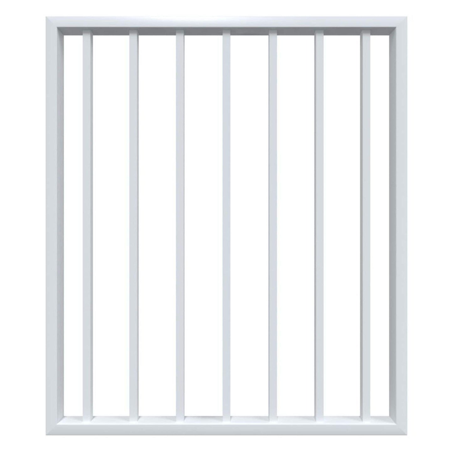 Fortress Building Products Fortress Al13 PLUS 40-in x 34.5-in White Powder Coat Aluminum Gate