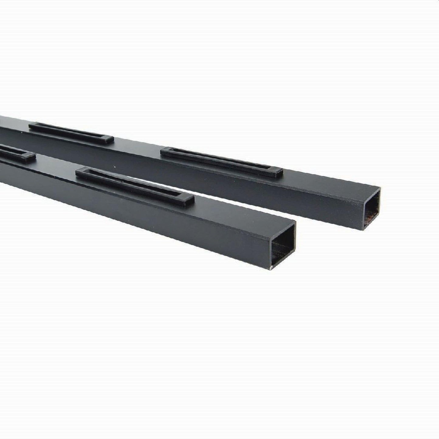 Fortress Building Products 1-1/2-in x 72-in x 1-1/4-in Pure View Black Sand Aluminum Square Deck Baluster (2-Pack)