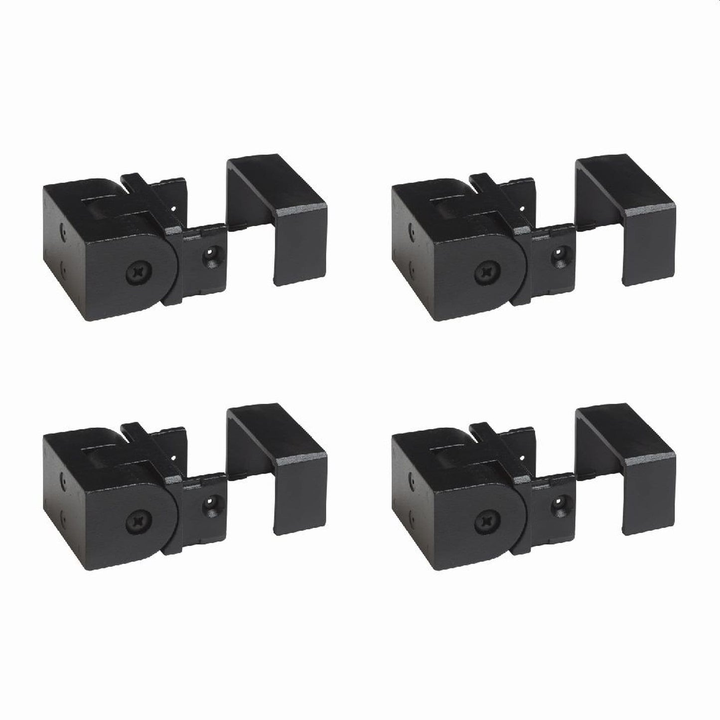 Fortress Building Products 7.87-in x 5.67-in Black Sand Aluminum Rail Bracket (4-Pack)