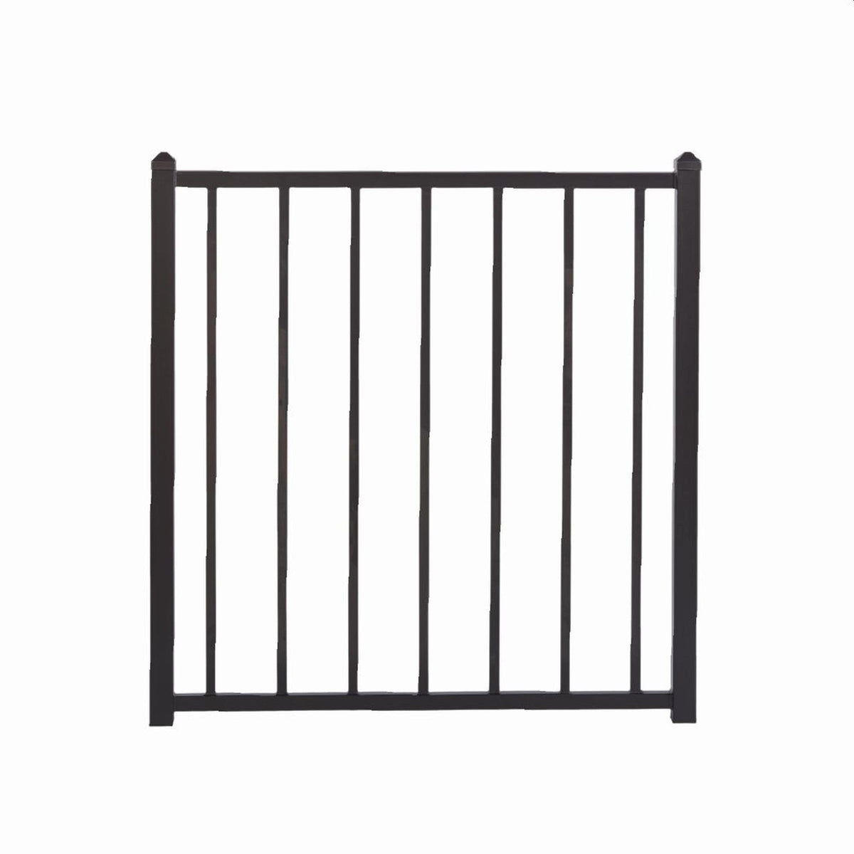 Fortress Building Products Fortress Fe26 34-in x 34.5-in Black Sand Powder Coat Steel Gate