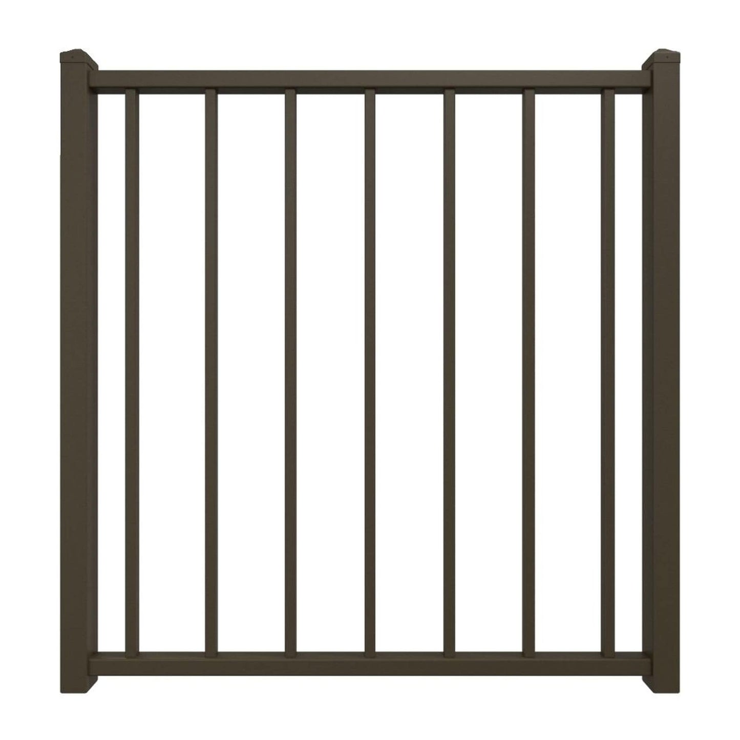 Fortress Building Products Fortress Fe26 34-in x 34.5-in Antique Bronze Powder Coat Steel Gate