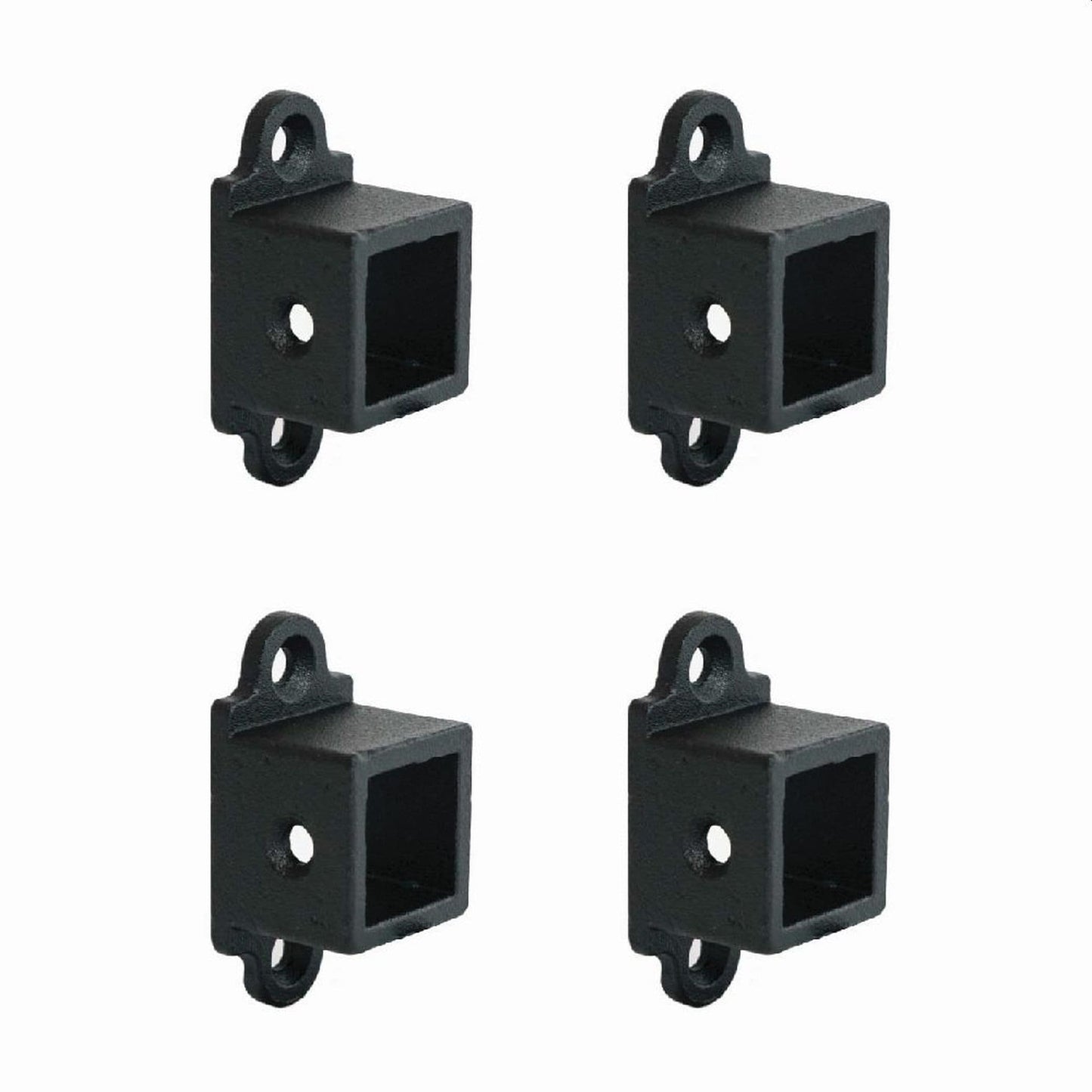 Fortress Building Products 6.5-in x 3.2-in Black Sand Steel Rail Bracket (4-Pack)