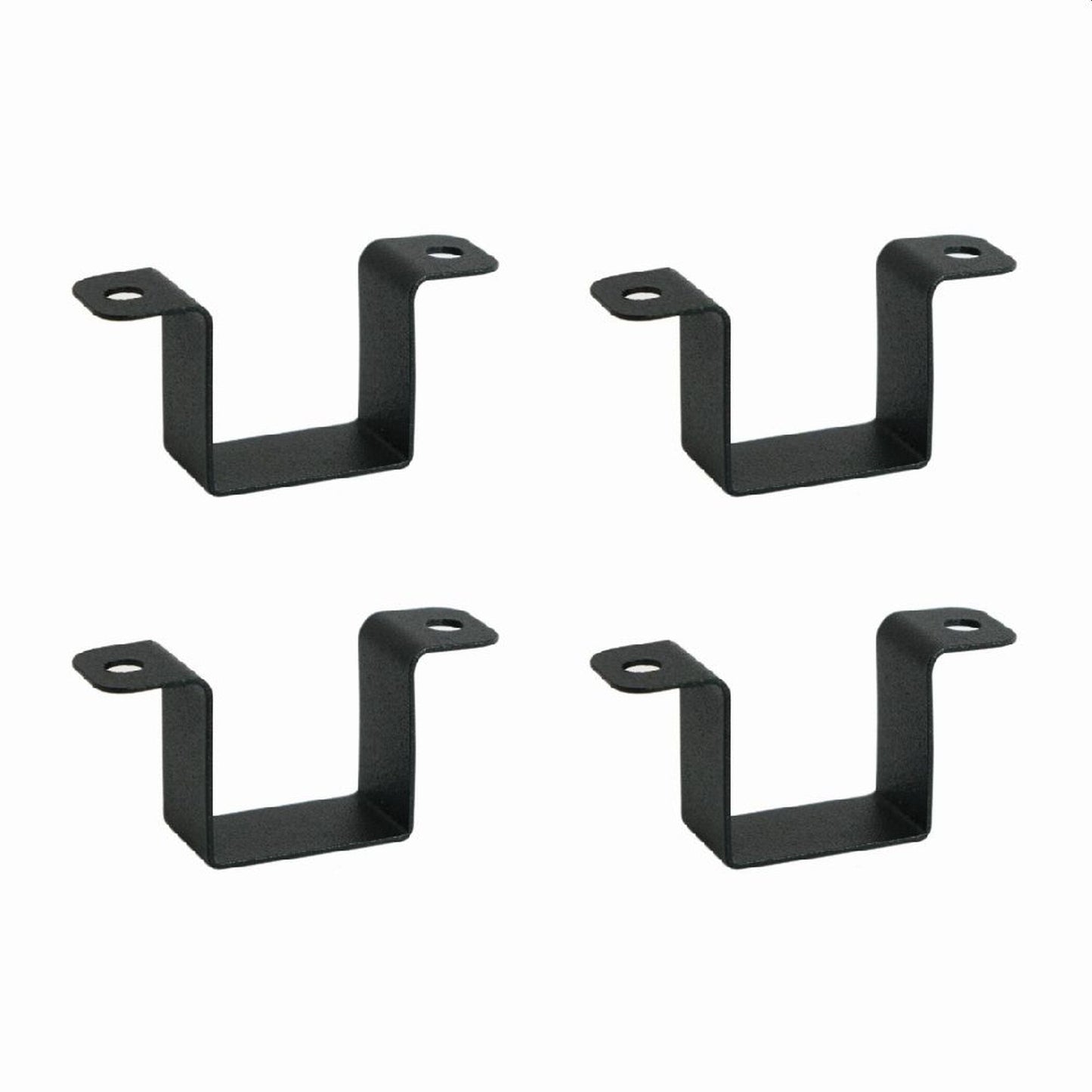 Fortress Building Products 4.72-in x 3.54-in Black Sand Steel Line Connector (4-Pack)
