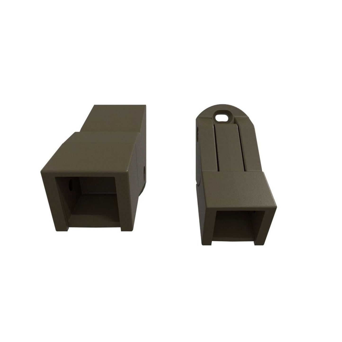 Fortress Building Products 7-in x 6.5-in Antique Bronze Steel Rail Bracket (4-Pack)