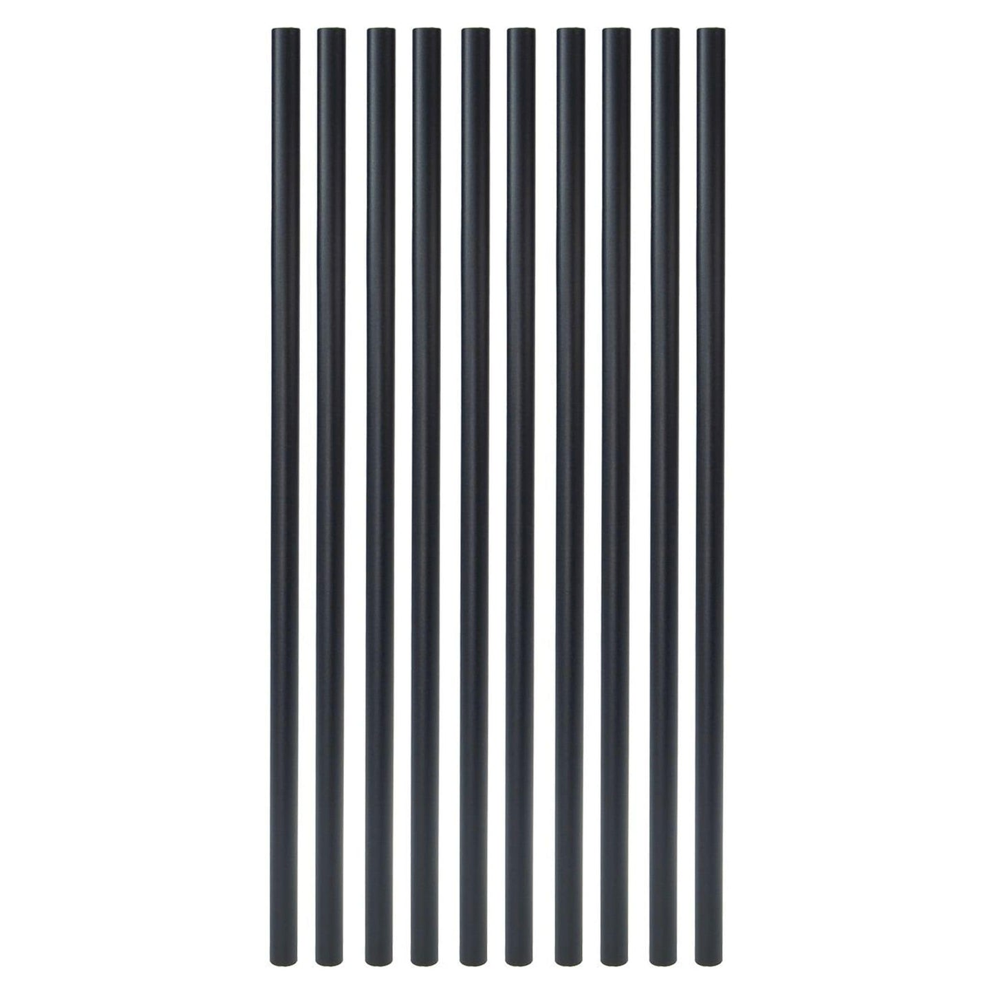 Fortress Building Products 3/4-in x 26-in Balusters Black Sand Metal Round Deck Baluster (10-Pack)