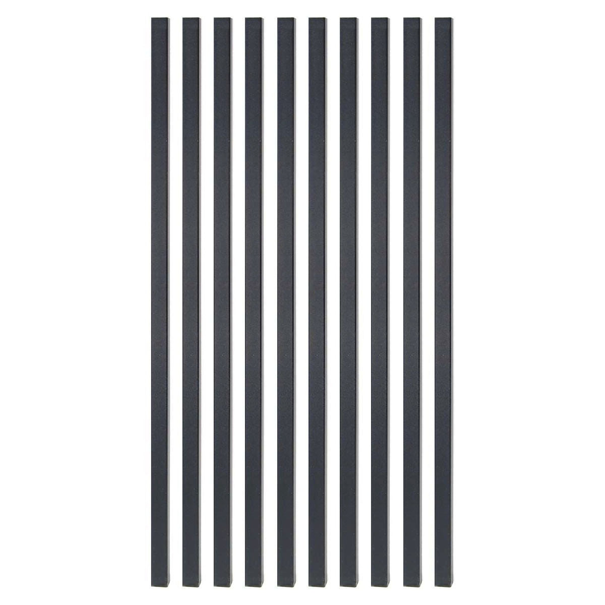 Fortress Building Products 3/4-in x 26-in Balusters Black Sand Metal Square Deck Baluster (10-Pack)