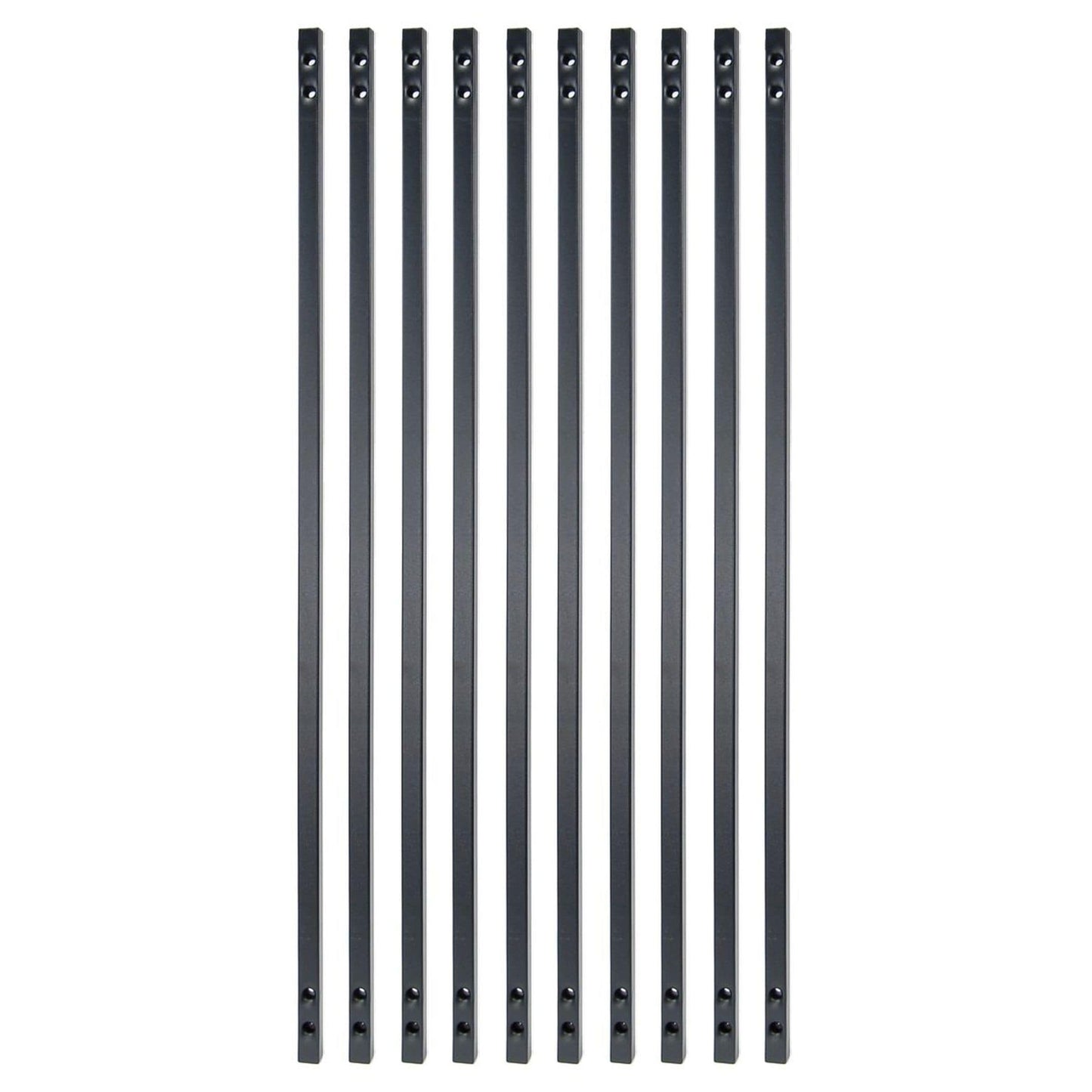 Fortress Building Products 5/8-in x 31-in Balusters Black Sand Metal Square Deck Baluster (10-Pack)