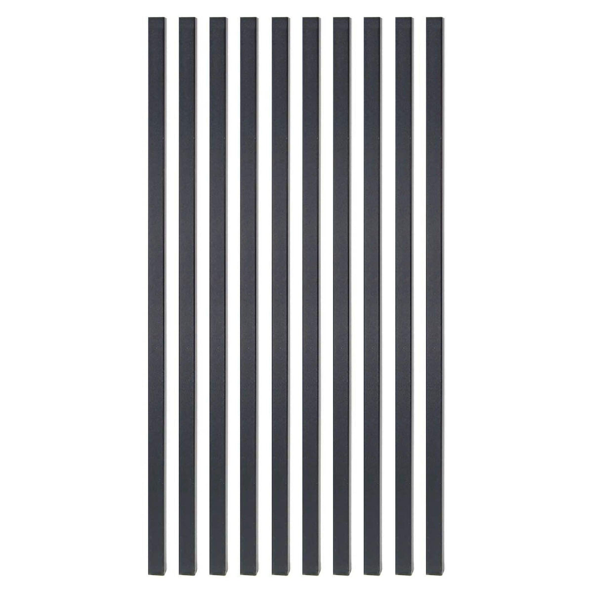 Fortress Building Products 3/4-in x 32-in Balusters Black Sand Metal Square Deck Baluster (10-Pack)