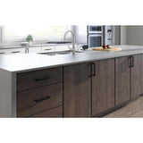 Stratford Bar 6-5/16 in. (160 mm) Matte Black Cabinet Pull - Super Arbor