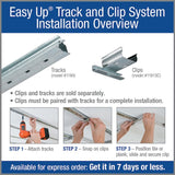 Armstrong Ceilings Easy Up 20-pack 96-in Galvanized Steel Silver Track