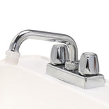 Utilatub Combo 24 in. x 18 in. Polypropylene Floor Mounted Laundry Tub in White