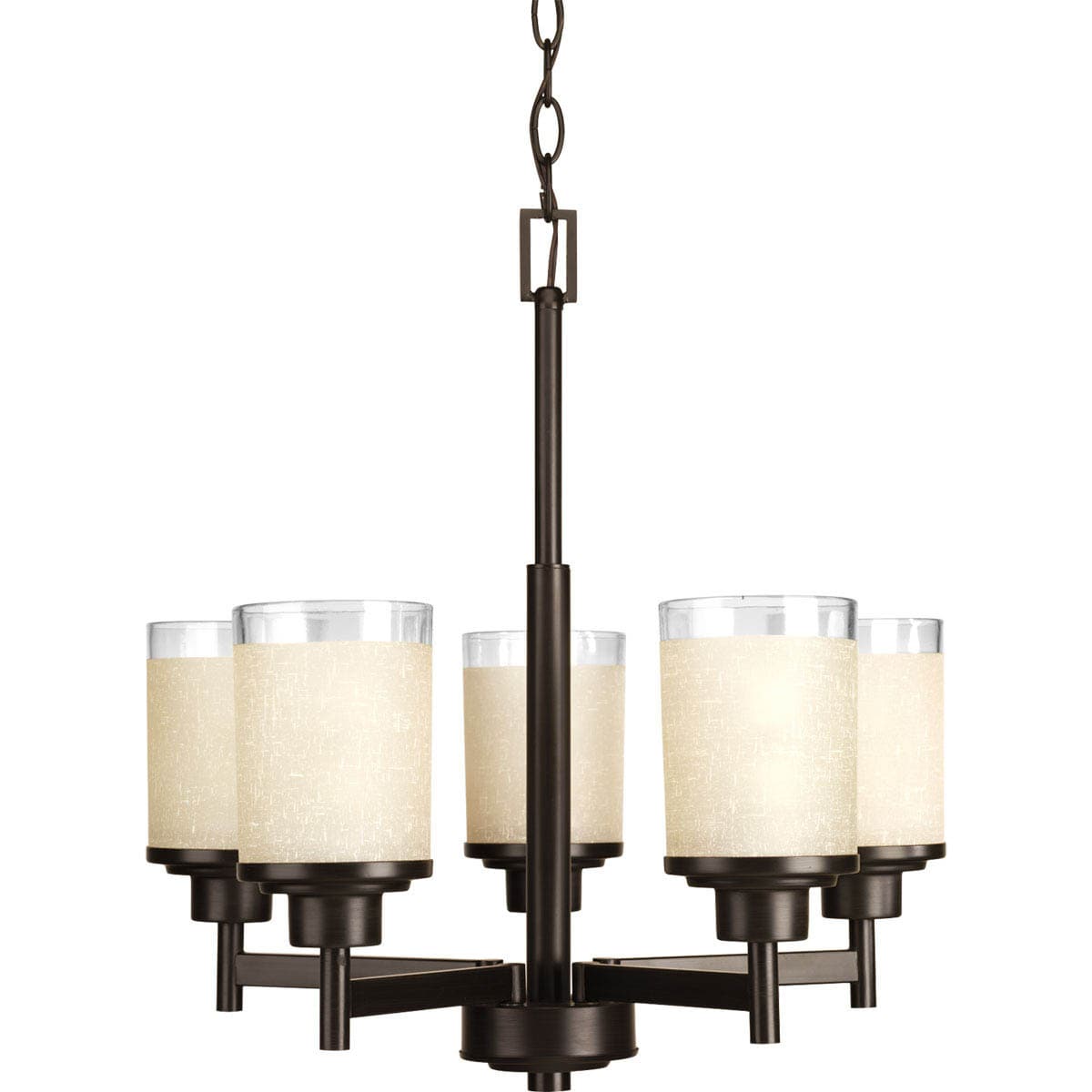 Progress Lighting Alexa 5-Light Antique Bronze Transitional Chandelier