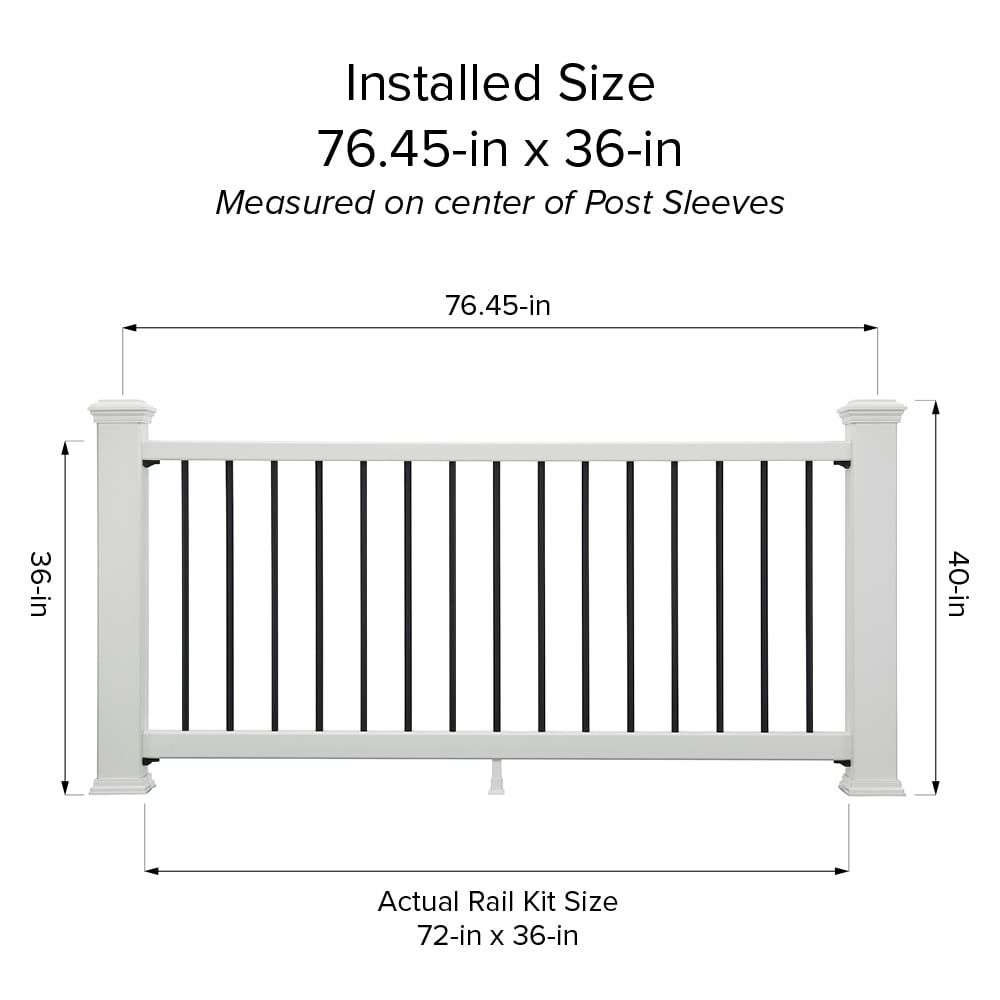 Trex Enhance Classic Composite Deck Rail Kit