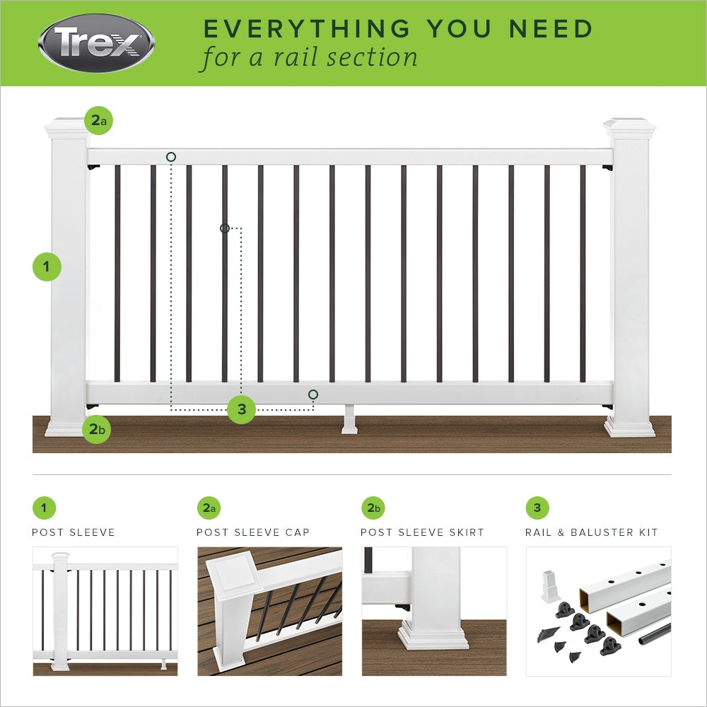 Trex Enhance Classic Composite Deck Rail Kit