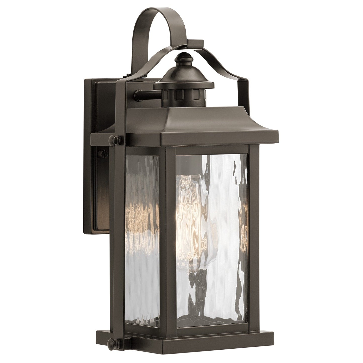 Kichler Linford 13.75-in H Olde Bronze Outdoor Wall Lantern, Medium Base (E-26)