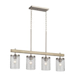 Kichler Maritime 4-Light Brushed Nickel Coastal Chandelier