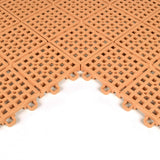 Greatmats Brown PVC Deck Tiles (25-Pack) - Waterproof, Slip Resistant, Easy DIY Installation