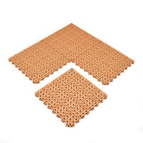 Greatmats Brown PVC Deck Tiles (25-Pack) - Waterproof, Slip Resistant, Easy DIY Installation