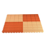 Greatmats Brown PVC Deck Tiles (25-Pack) - Waterproof, Slip Resistant, Easy DIY Installation