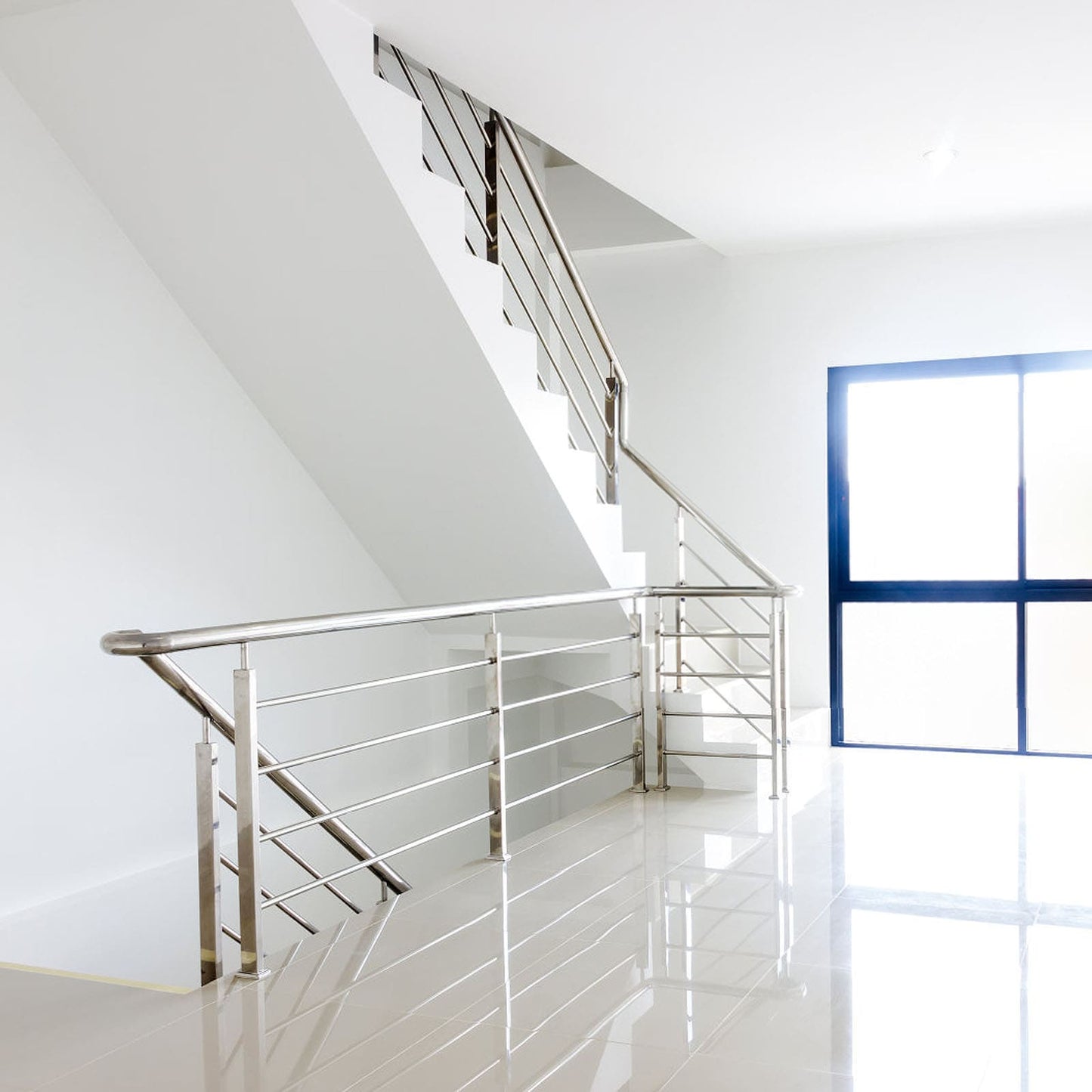 VEVOR railing post 3-ft x 1.97-in Stainless Steel Deck Stair Rail Kit