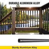 VEVOR 101 Pack Classic Composite Series 0.75-in x 0.05-in x 2-ft Black Aluminum Deck Post