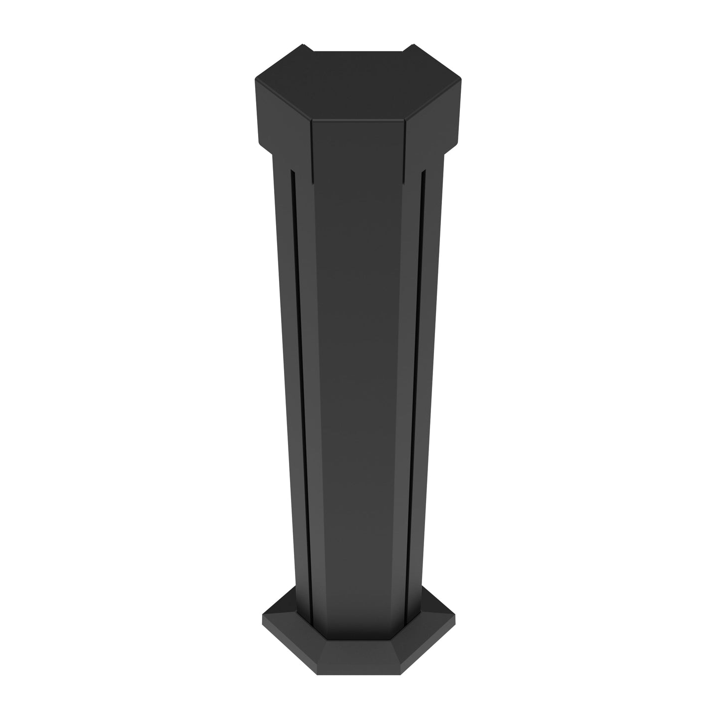 Barrette Outdoor Living Elevation 8.75-in x 5.38-in x 3-ft Matte Black Deck Corner Post