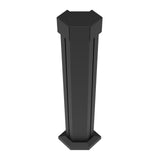 Barrette Outdoor Living Elevation 8.75-in x 5.38-in x 3-ft Matte Black Deck Corner Post